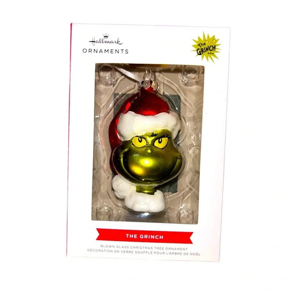 Hallmark x The Grinch - Blown Glass  Ornament- BNIB 🎄 - Picture 2 of 5